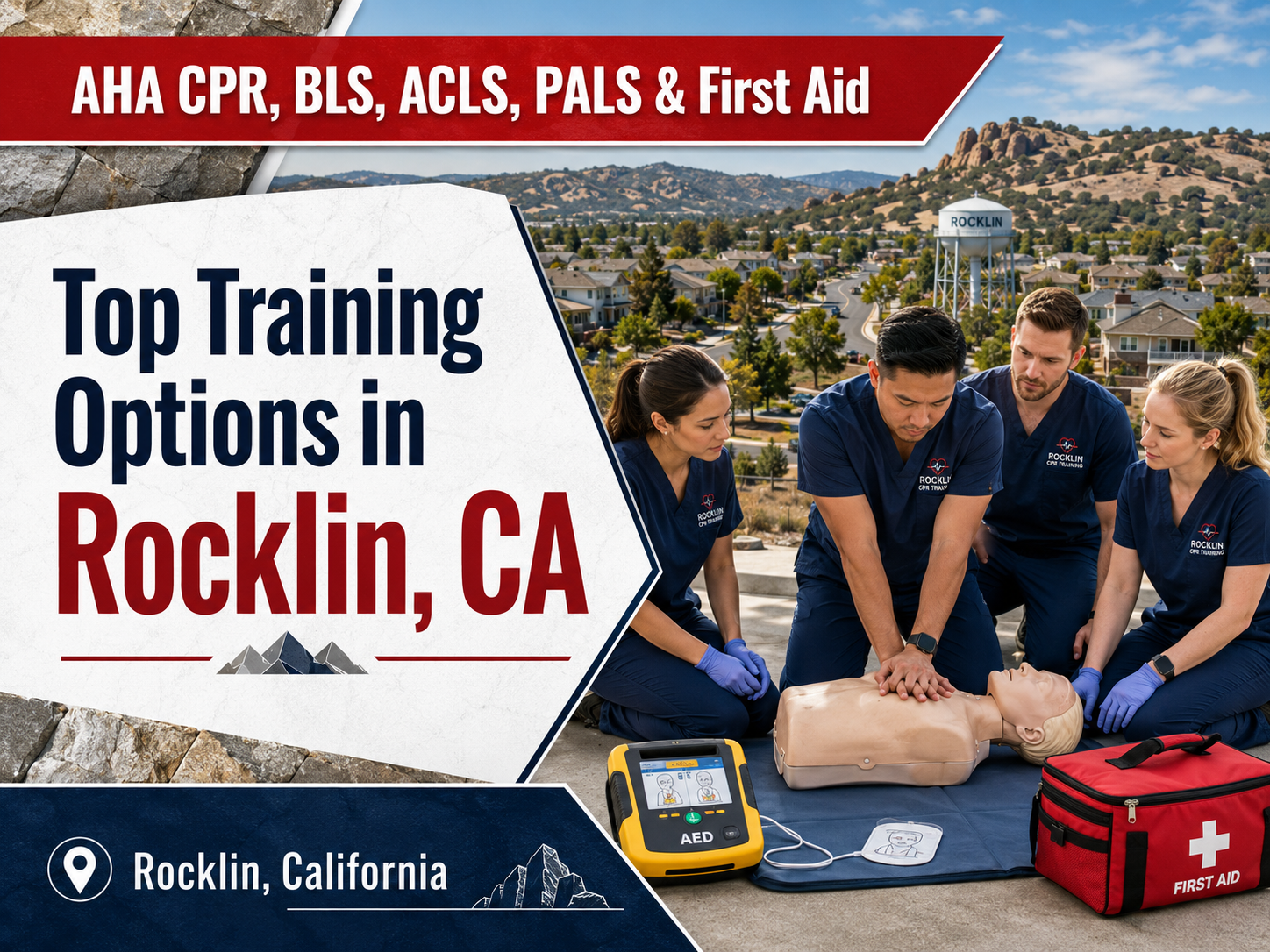 Top 5 Places To Find American Heart Association BLS, ACLS, PALS, CPR, and First-aid Certification Courses in Rocklin, CA